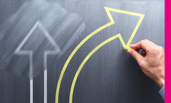 change management written on a blackboard with chalk