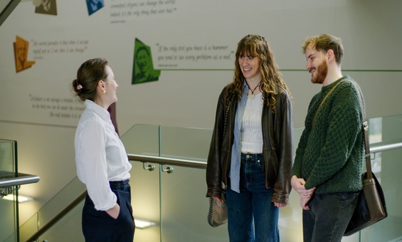 Students chatting