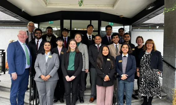 Group pf students