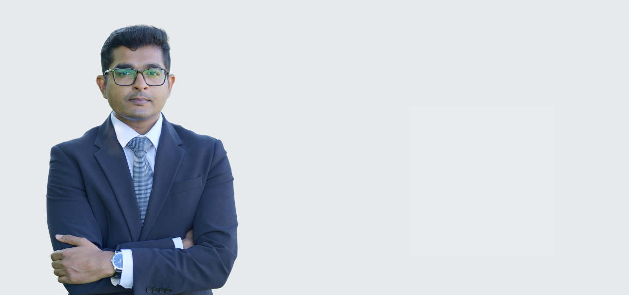 Male professional wearing a suit