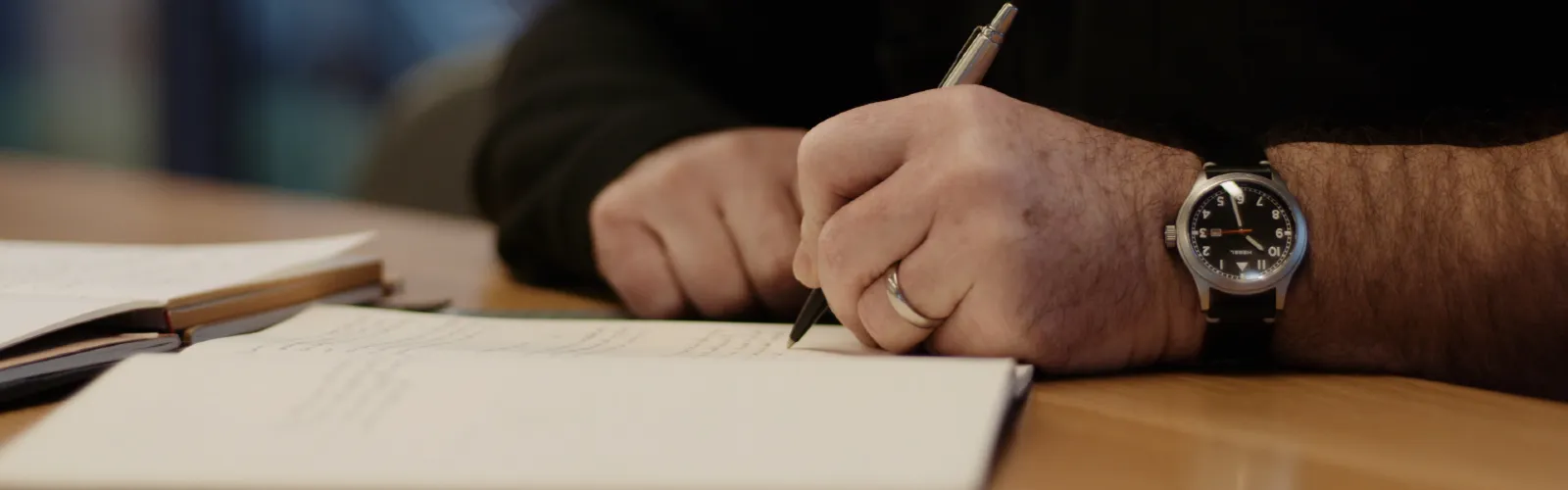 Man writing