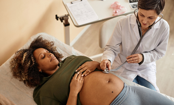 PG women with doctor