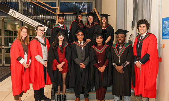 Group of graduates from course